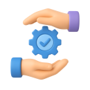 Cartoon man wearing headphones on a laptop, symbolizing RydersXchange's vibrant community for eco-friendly urban exploration.